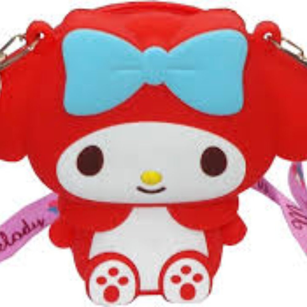 Sanrio My MelodyIn Red Wearing Blue Ribbon Silicone Bag